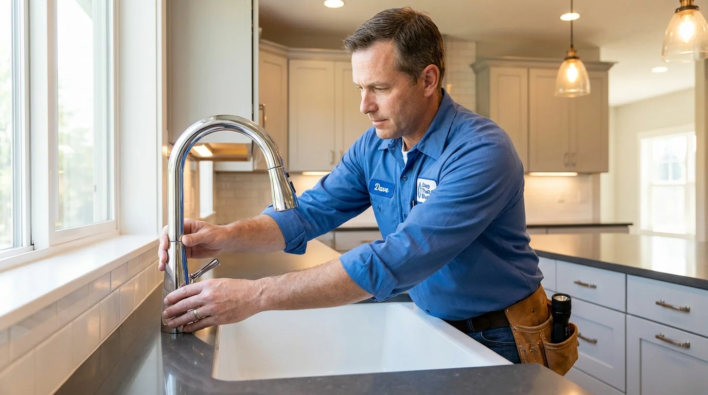 Kitchen faucet installation by Johns Plumbing LLC in Steinhatchee